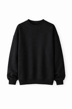 Black Oversized Essential Sweatshirt
