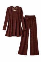 Brown 3 Pieces Everyday Lounge Set
