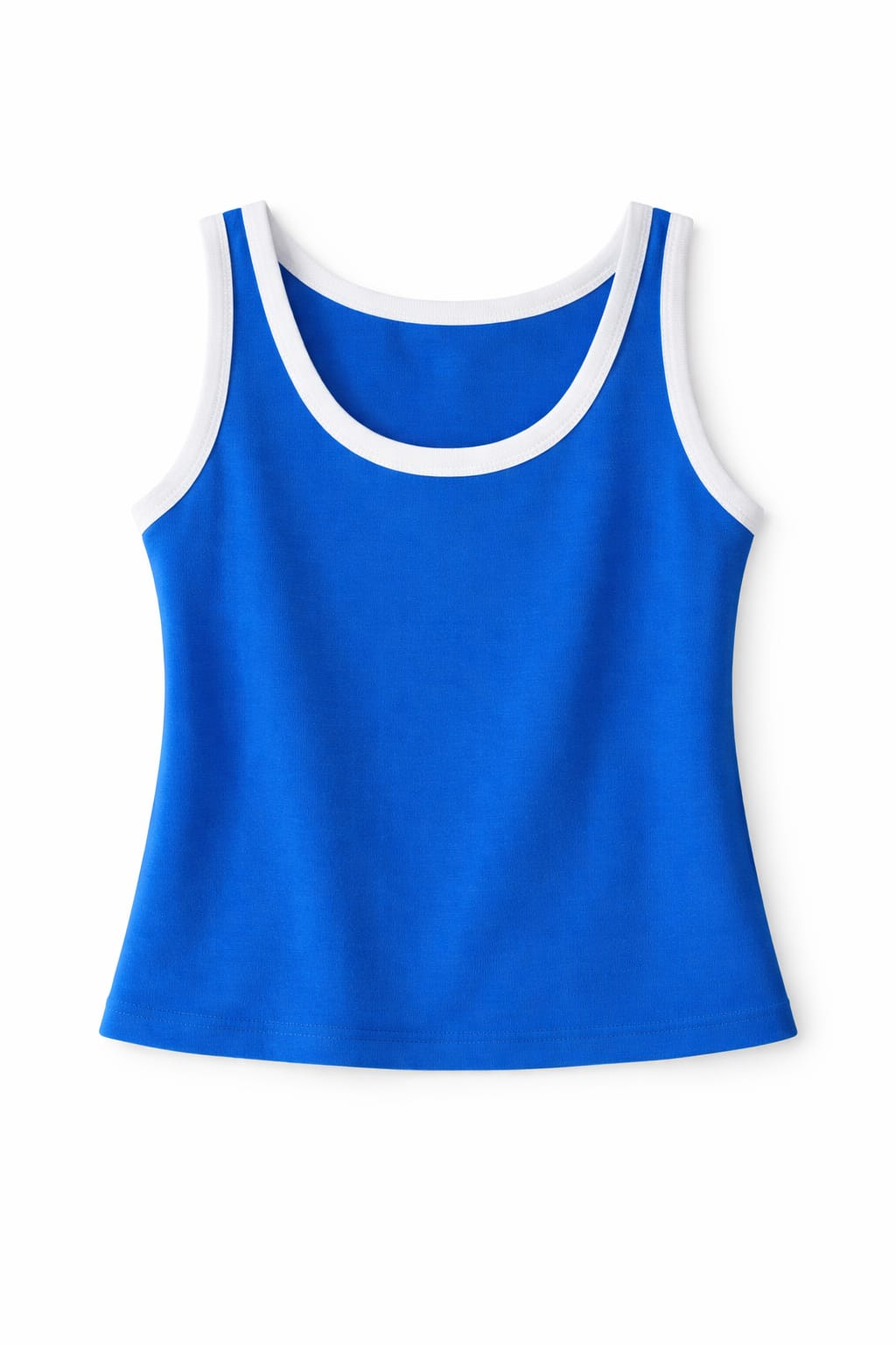 Blue Sleeveless Knit Top