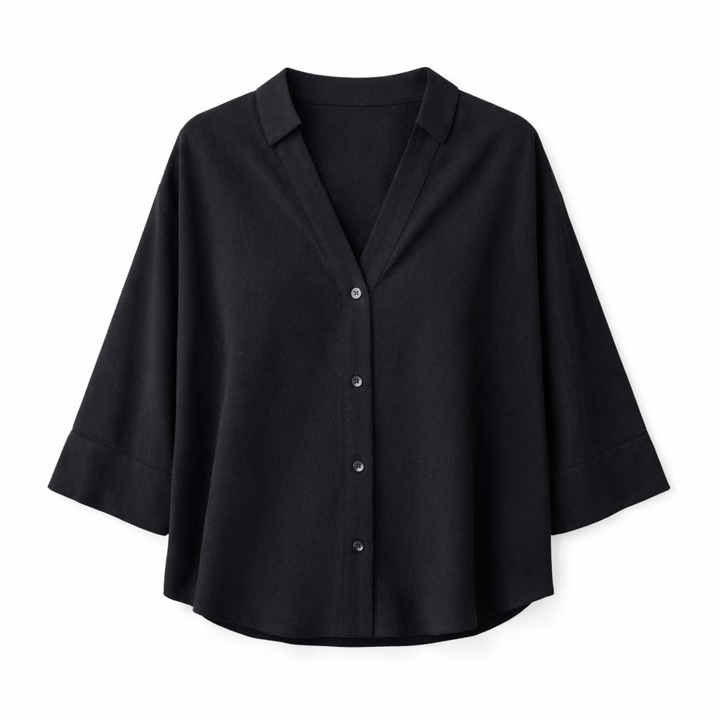 Black Basic V Essential Shirt