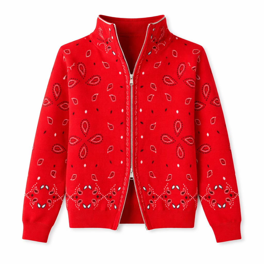 Rouge Bandana Double Zip Up