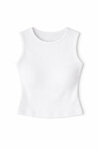 White 99 Interknit Sleeveless Basic Top