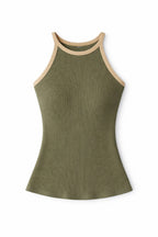 Olive 101 interknit Colorblock Top
