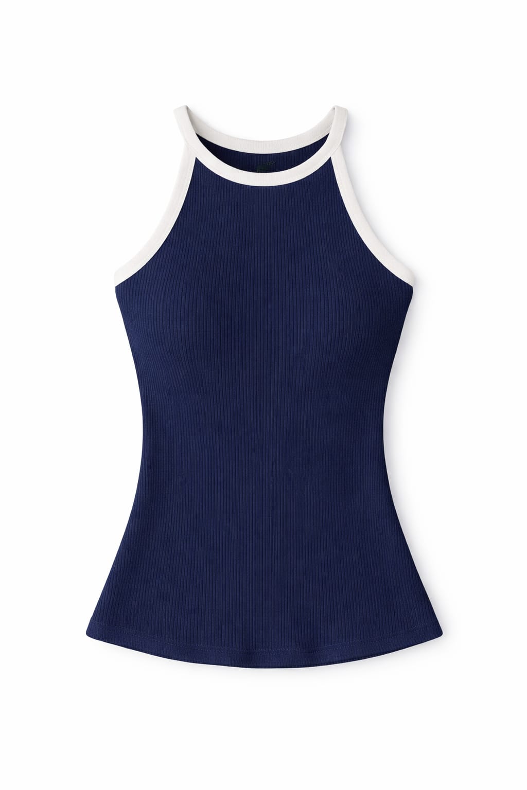 Navy 101 interknit Colorblock Top