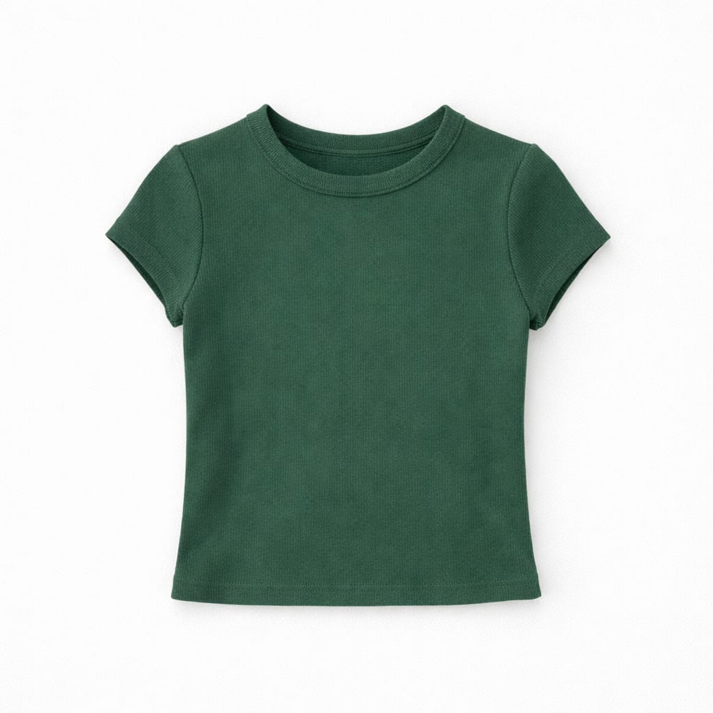 Teal 150 Cotton Blend Fitted Tee