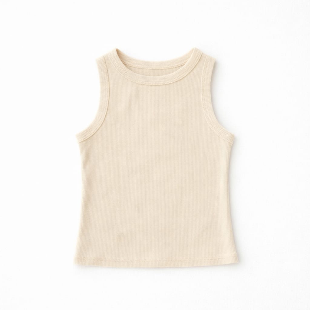 Beige 150 Cotton Blend Tank