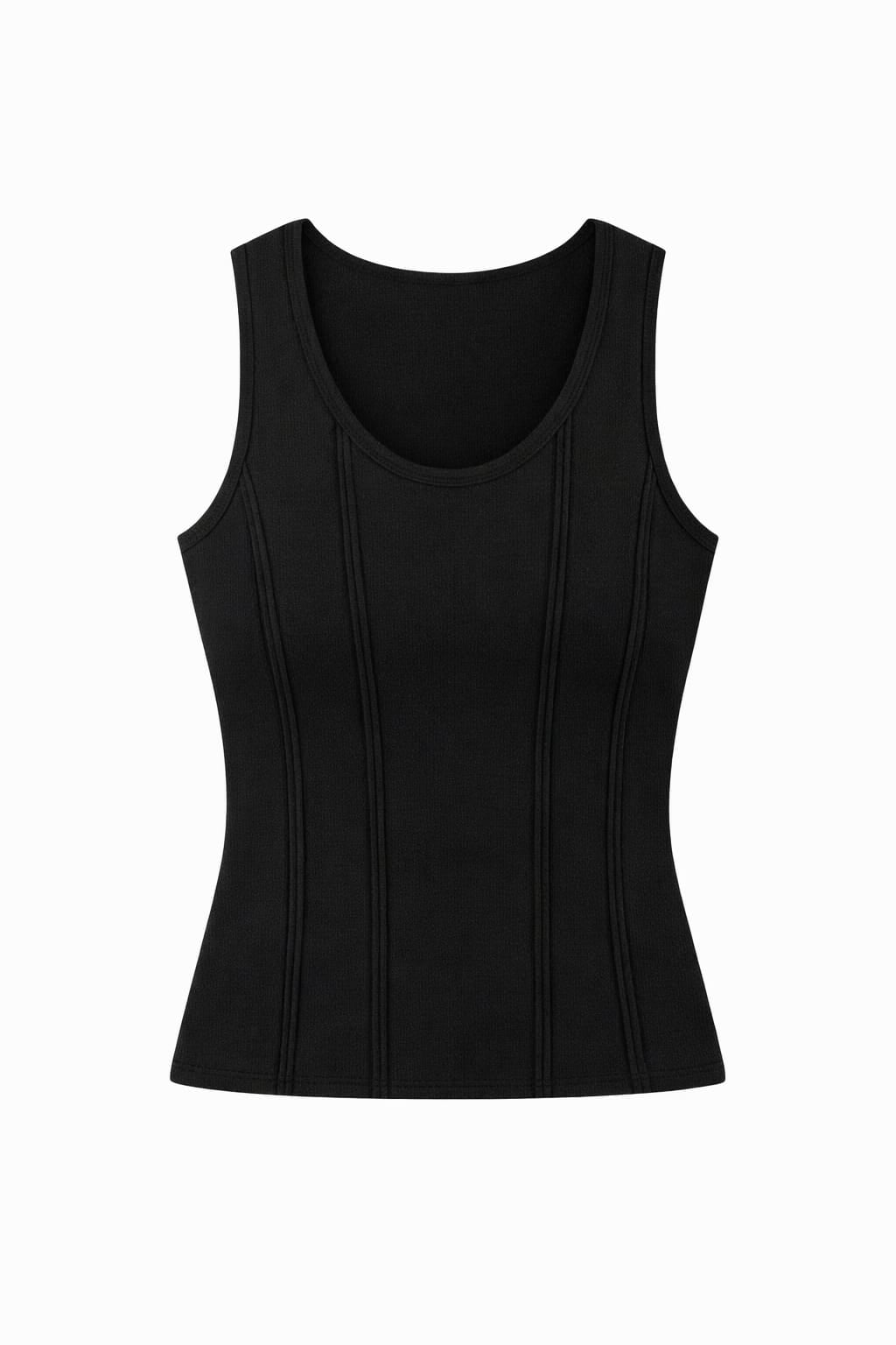Black Long Corset Top