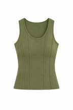 Olive Long Corset Top