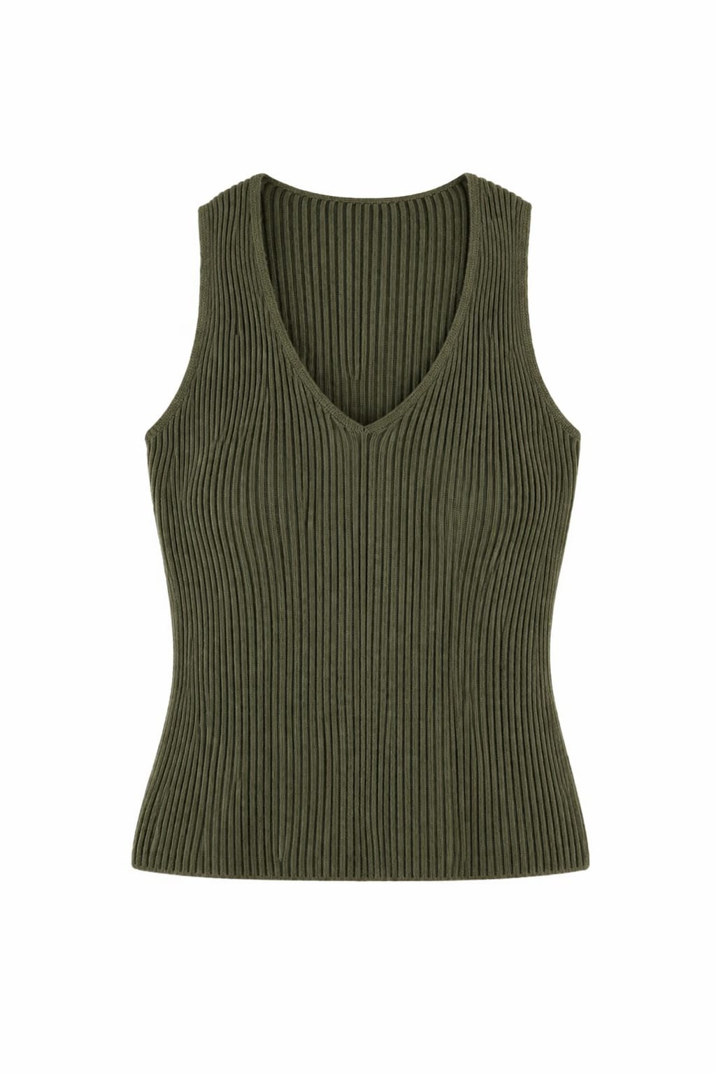 Olive 101 Interknit V Tank Top