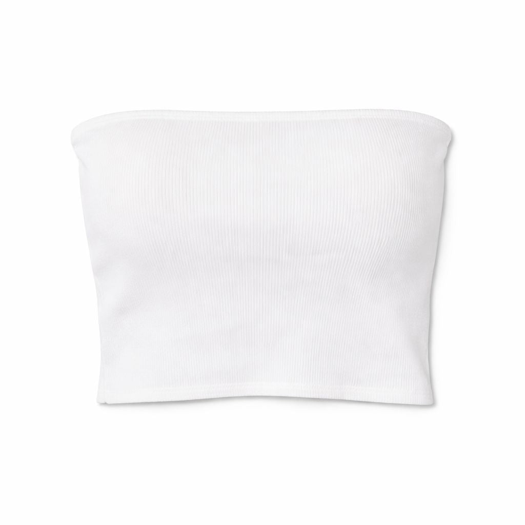 White 99 Interknit Bandeau Top