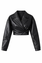 Wrap Around Me Leather Top