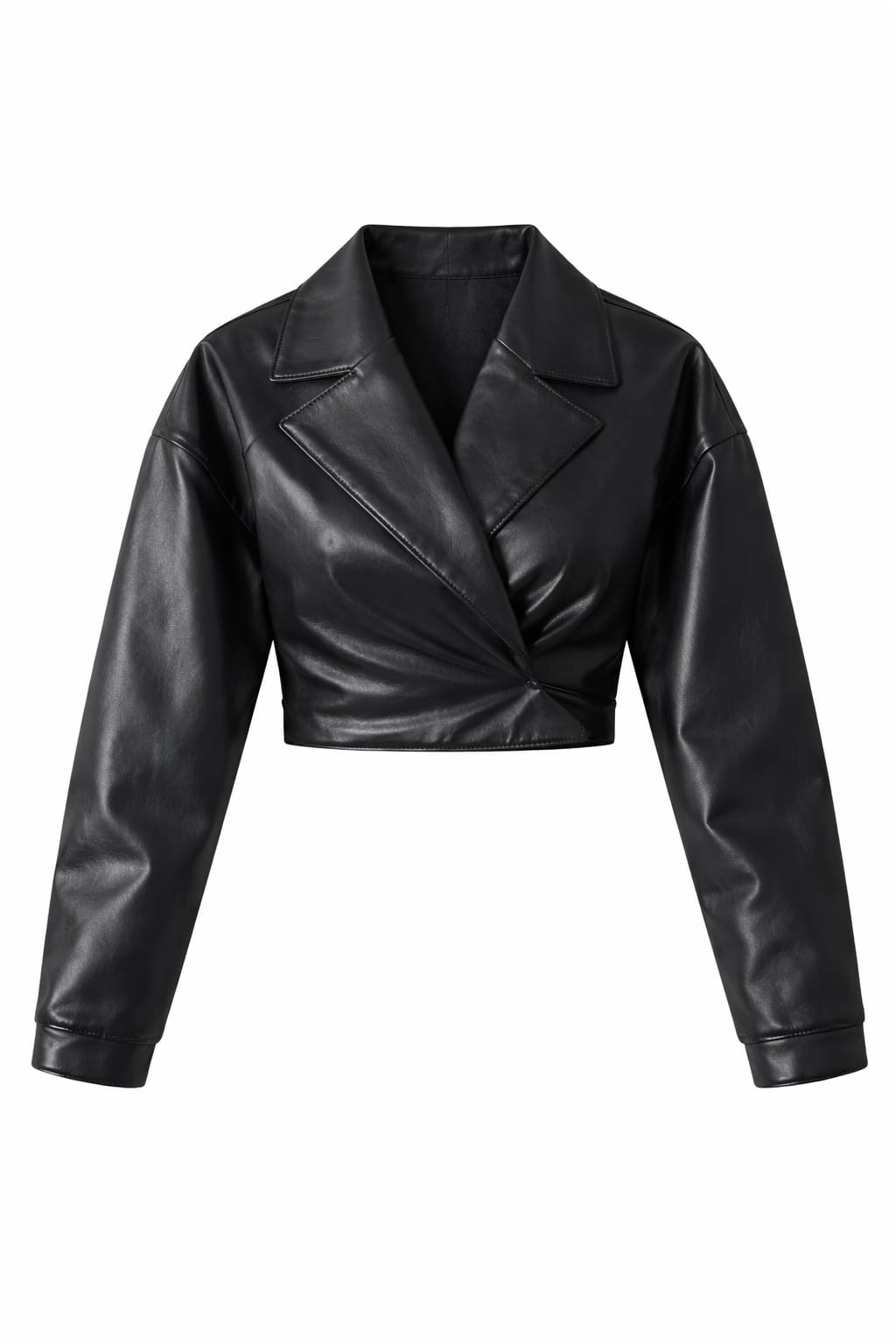 Wrap Around Me Leather Top