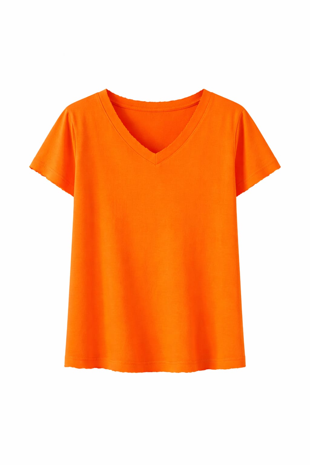 Orange Daily V Tee