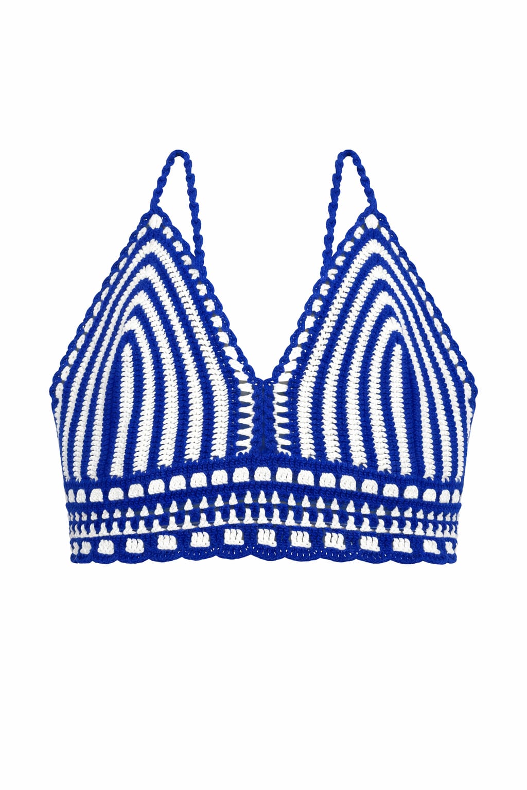 Blue Mini Handmade Crochet Halter