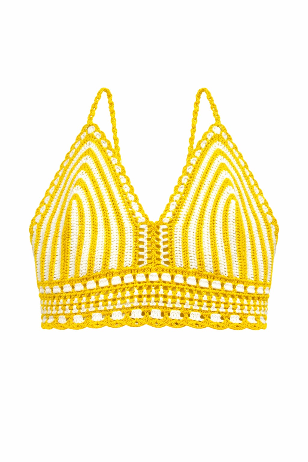 Yellow Mini Handmade Crochet Halter
