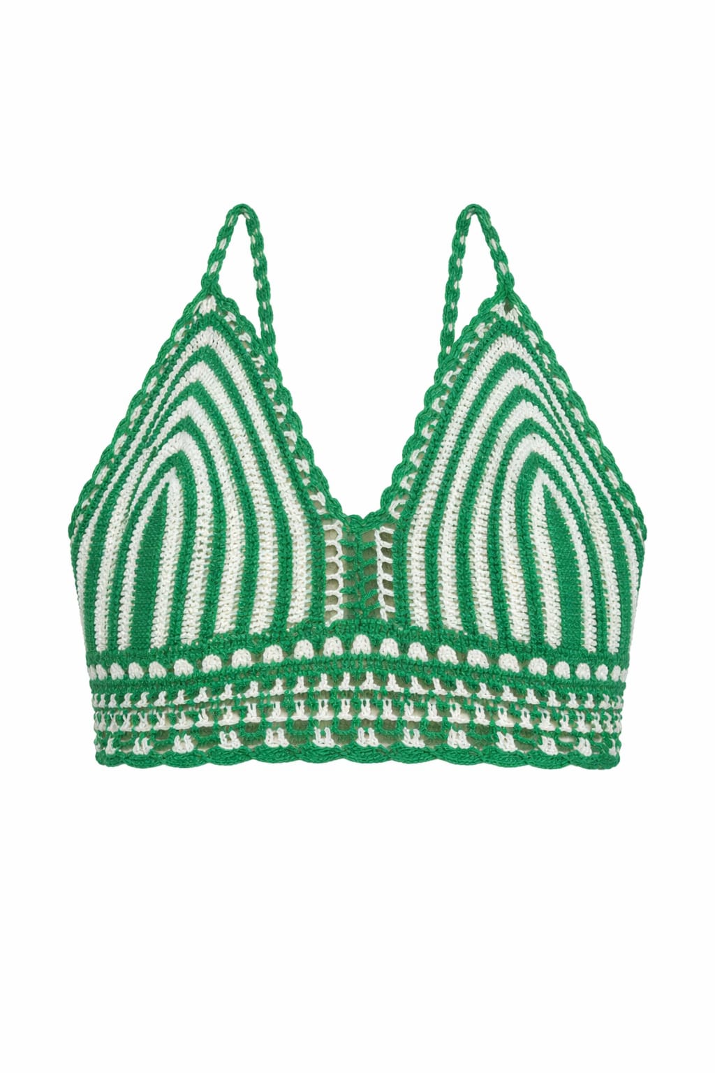Green Mini Handmade Crochet Halter