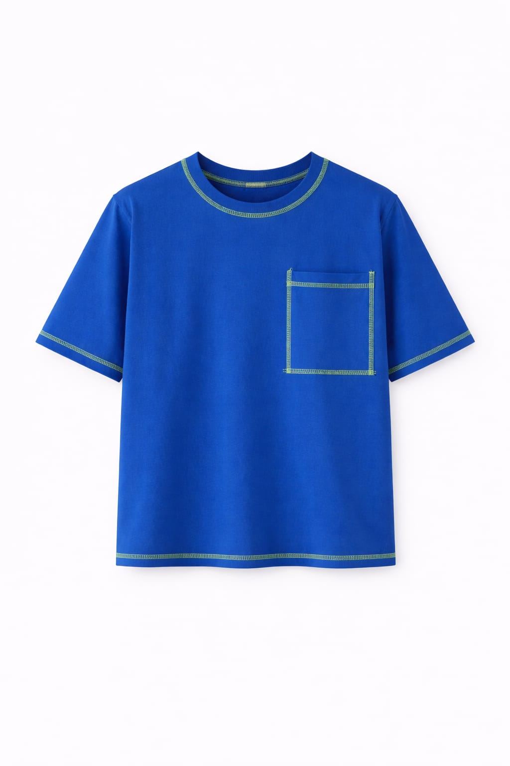 Blue Stitchy Tee