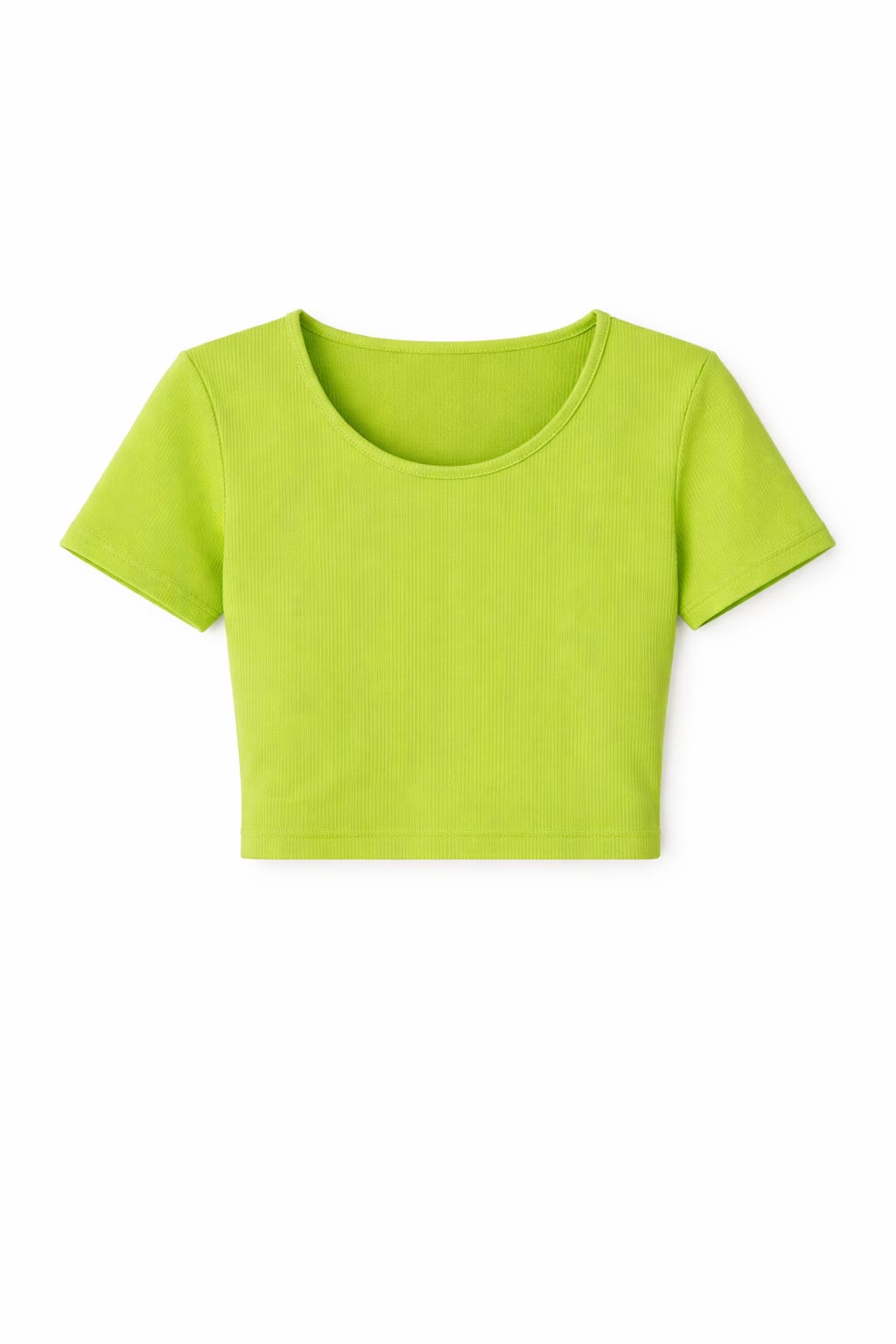 Lime Backless Ribbed Tee