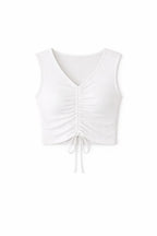 White Shoe Lace Top