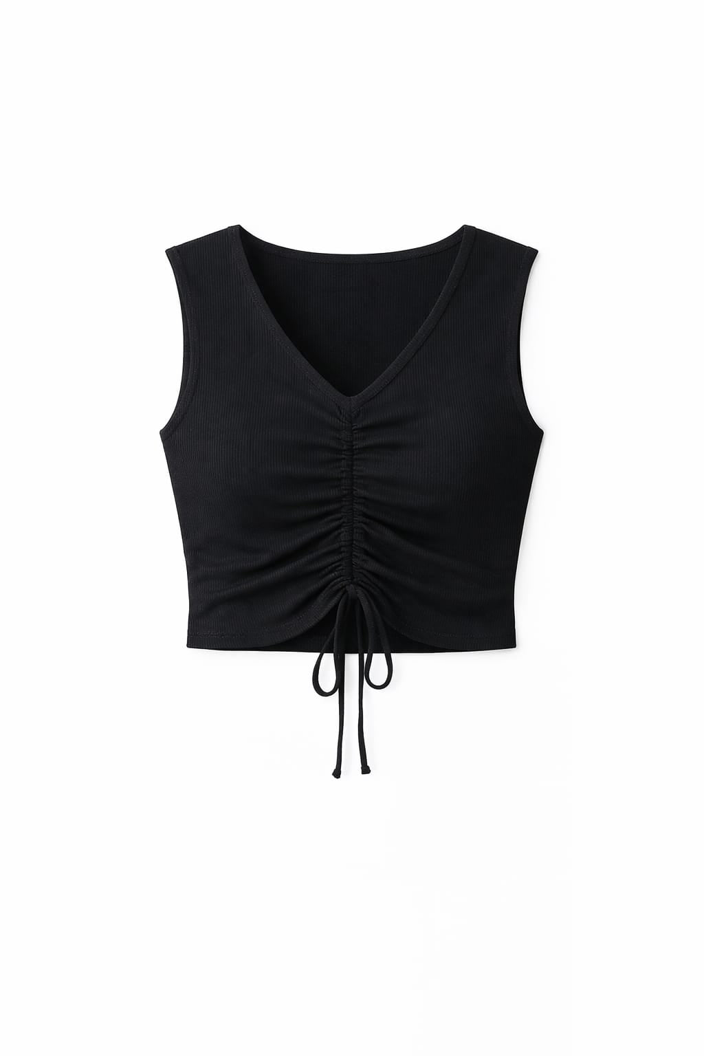 Black Shoe Lace Top