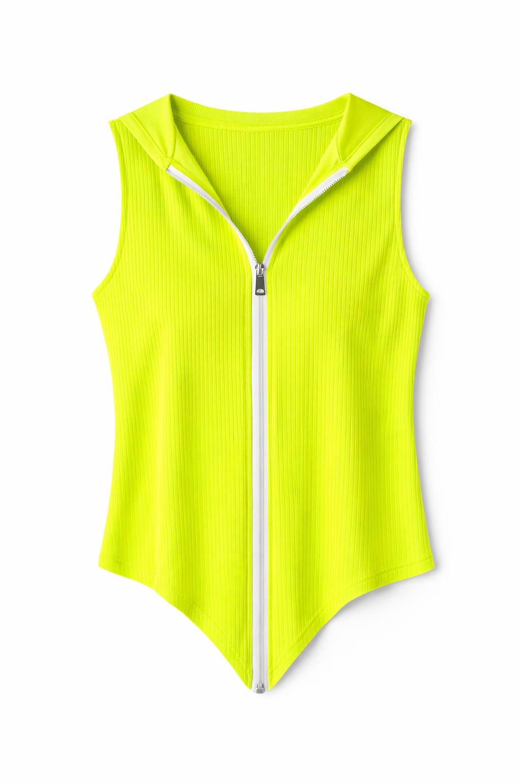 Lime V Hooded Top