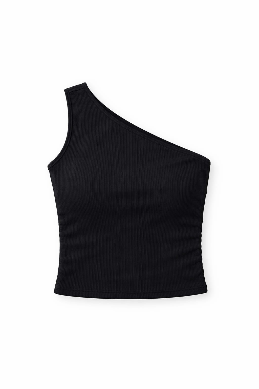 Black One Shoulder Top