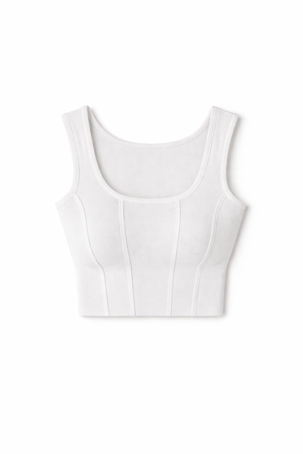 White Crop Corset Top