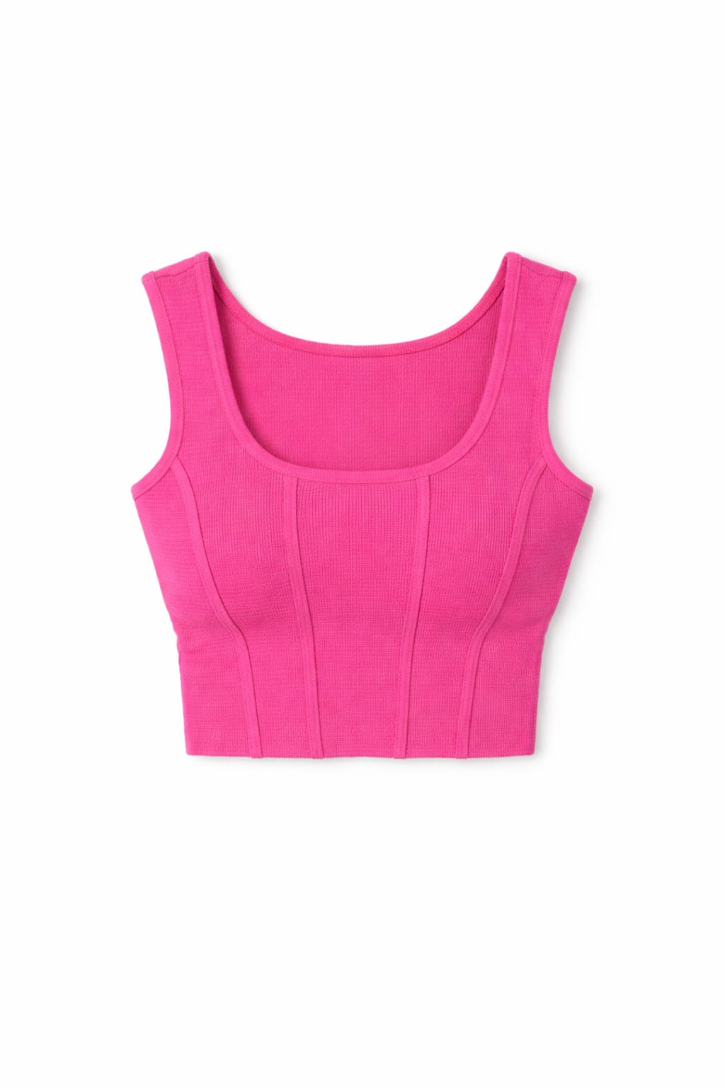 Fuchsia Crop Corset Top