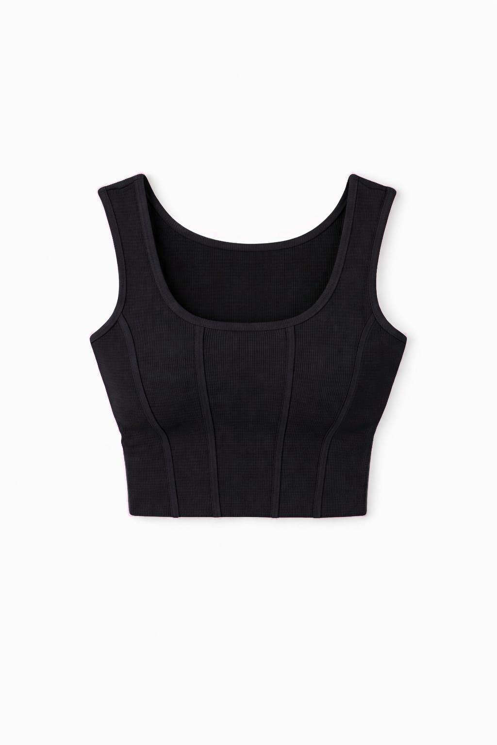 Black Crop Corset Top