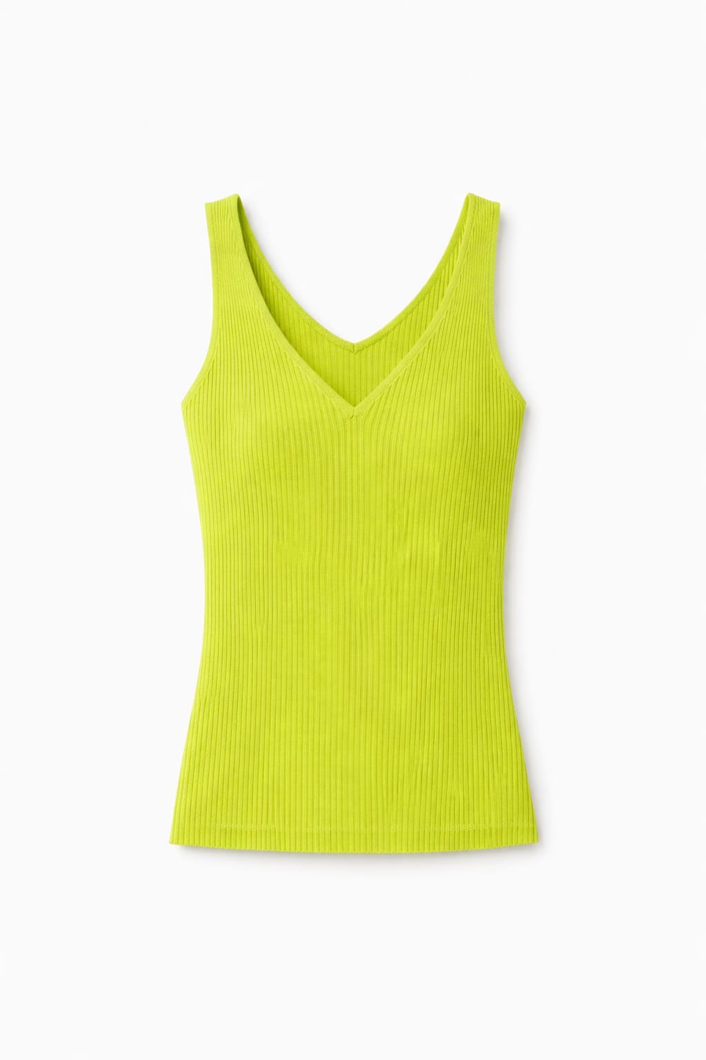 Lime 120 Knit V Tank Top