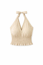 Beige Halter Top