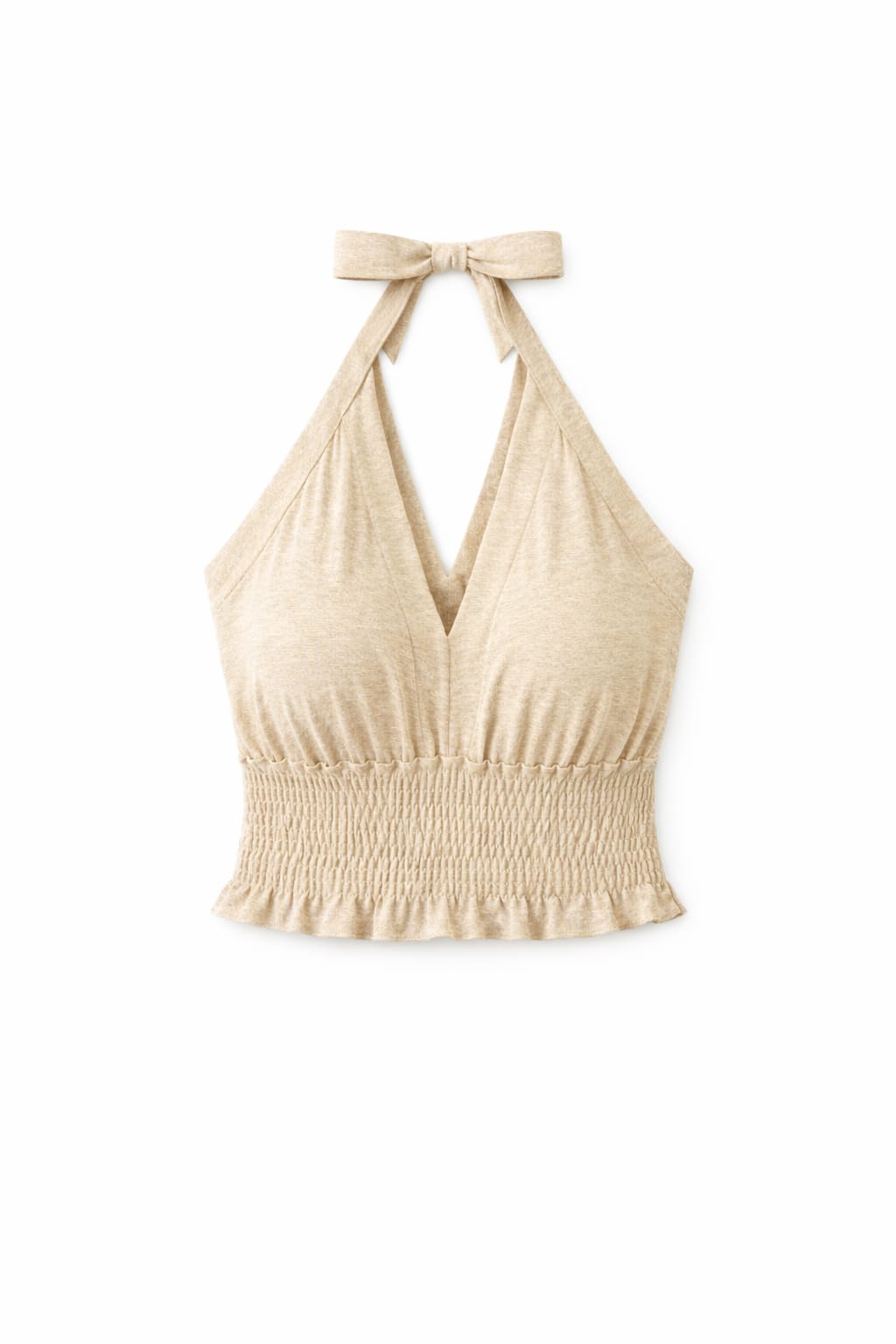 Beige Halter Top