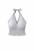 Grey Halter Top