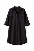 Black Sunny Days Washed Linen Shirt