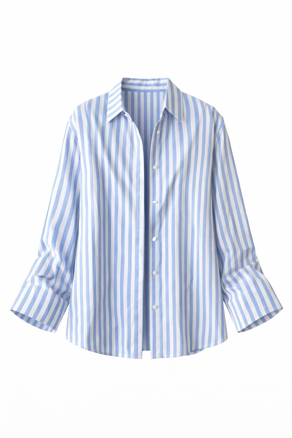 Blue Effortless Striped Shirt