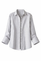 Grey Effortless Striped Shirt