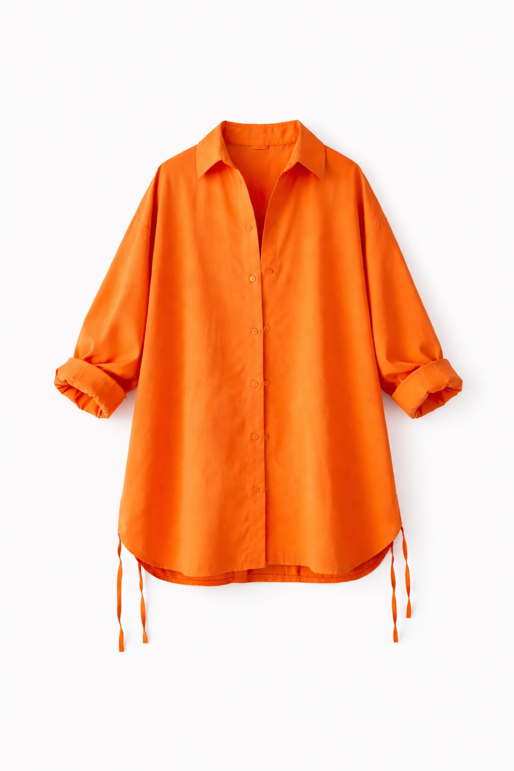 Orange Everywhere You Go Poplin Shirt