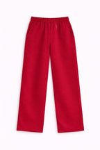 Burgundy Straight Leg Light Weight Sweatpants