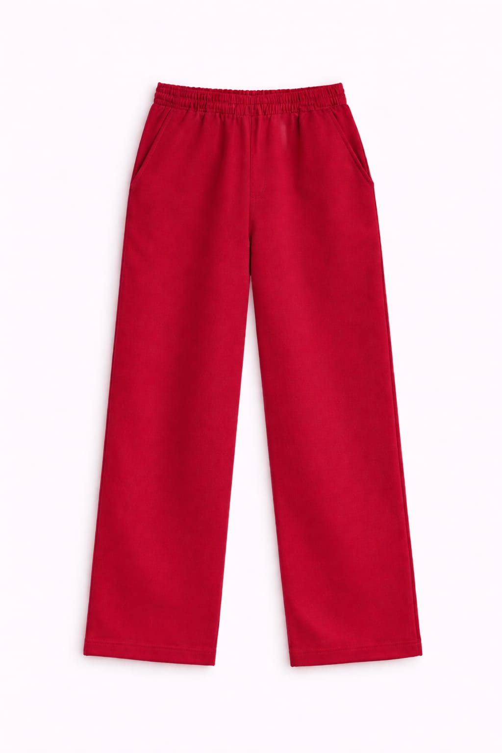 Burgundy Straight Leg Light Weight Sweatpants