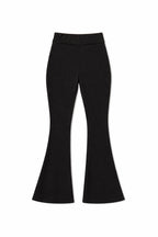 Black Slim Flare Pants