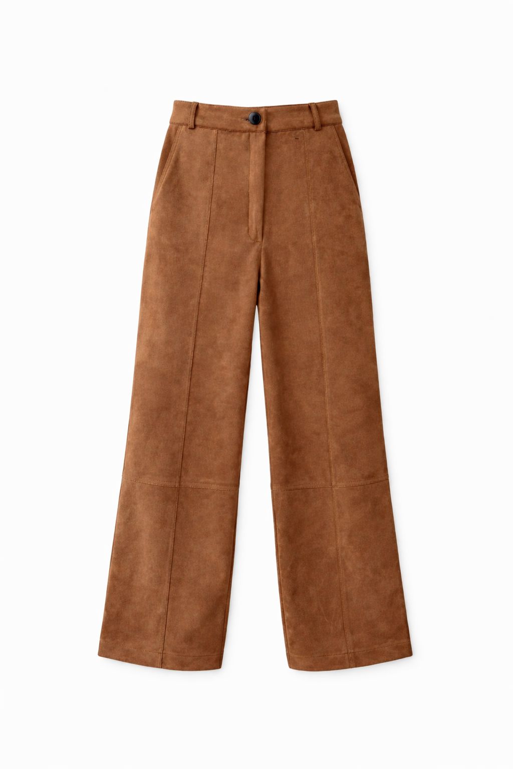 Camel Suede tailored Utility Pants