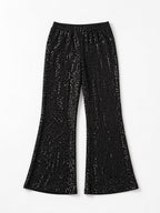 Black Sequin Party Pants