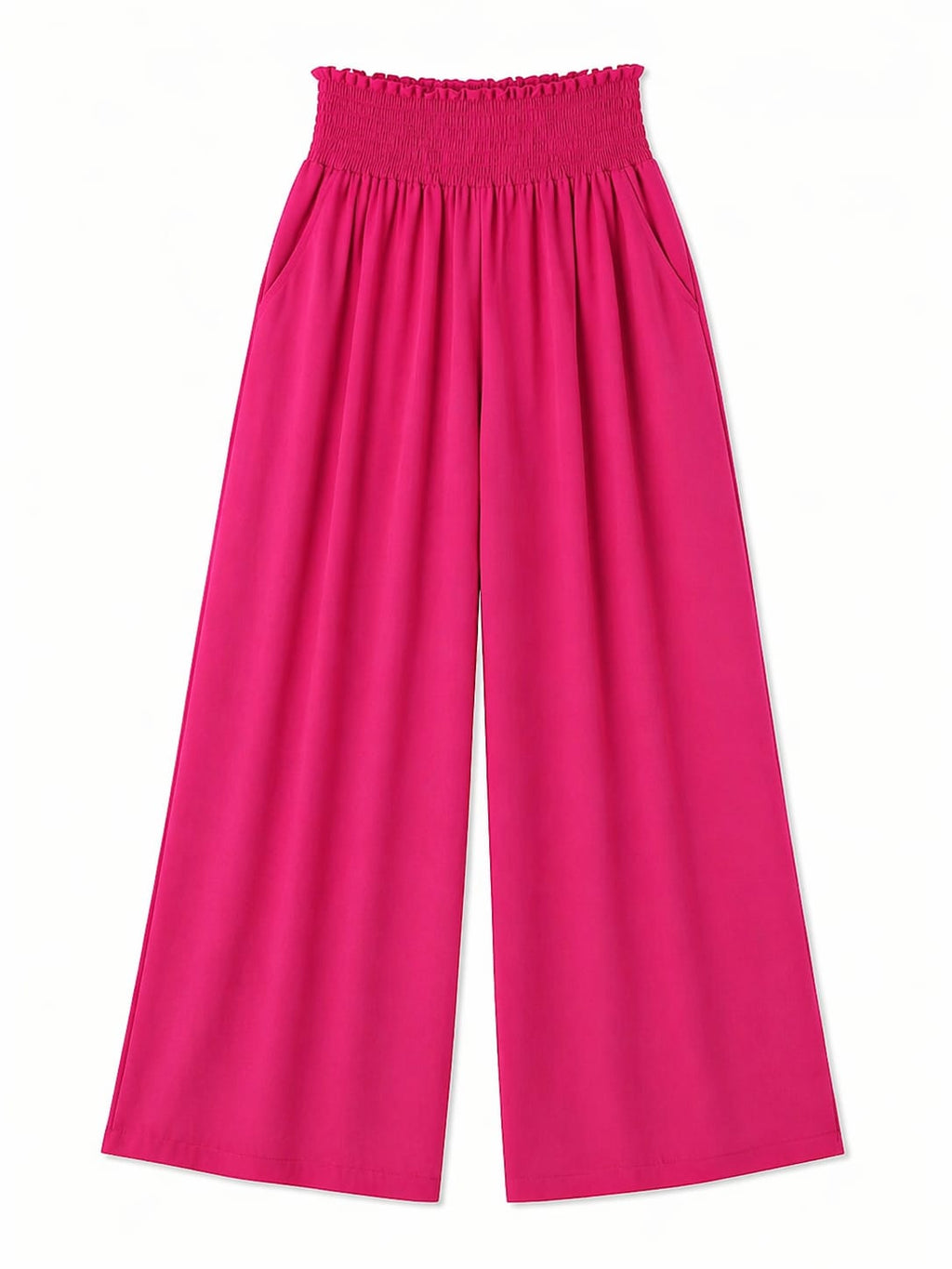 Fuchsia Elastic Boho pants