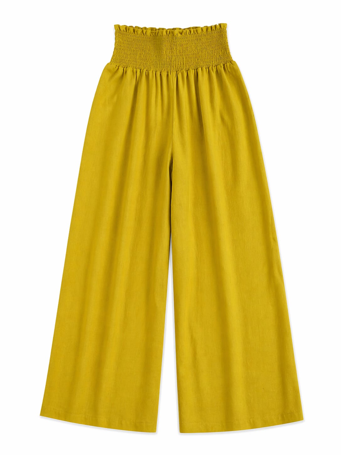 Mustard elastic Boho pants