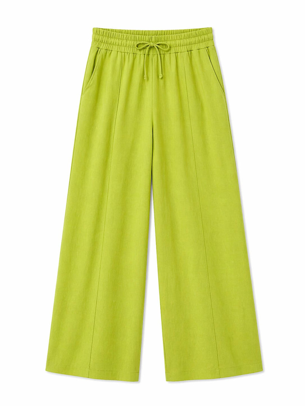 Lime Front Line Linen Pants