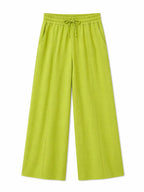 Lime Front Line Linen Pants