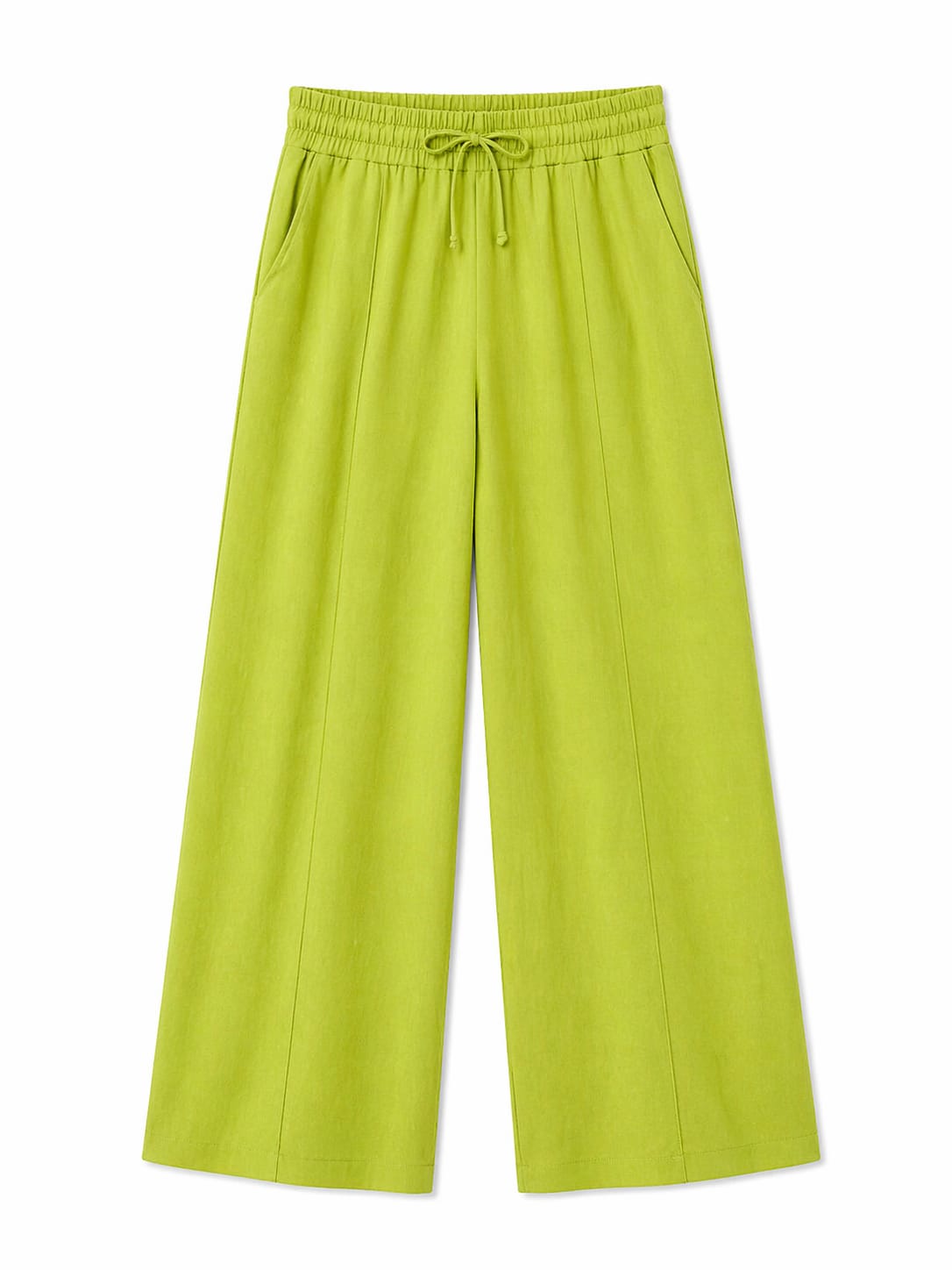 Lime Front Line Linen Pants