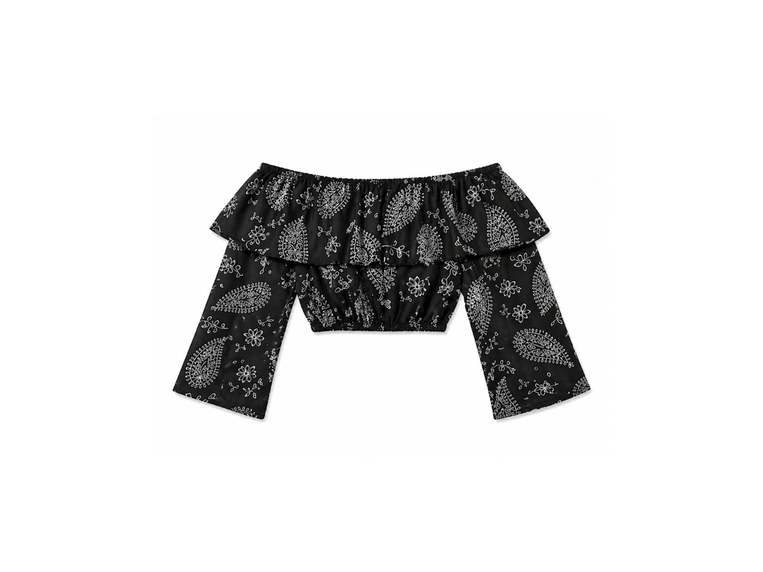 Bandana Flow Off Shoulder Top