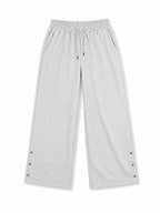 Light Grey Always Moving Side Slit Pants