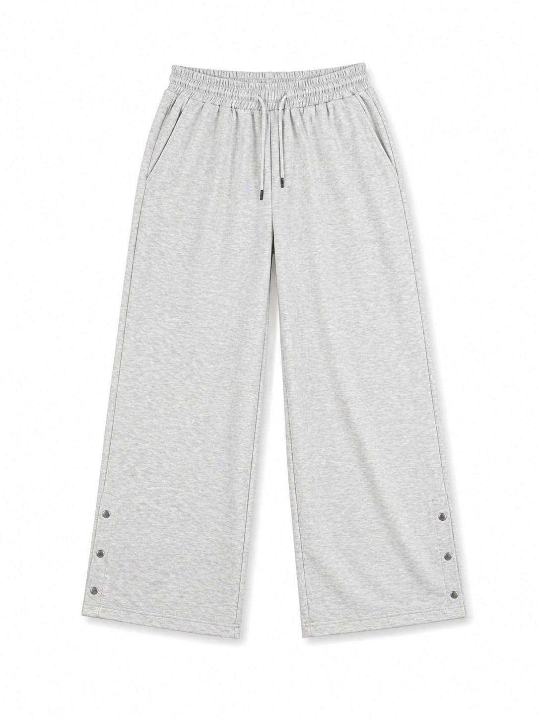 Light Grey Always Moving Side Slit Pants
